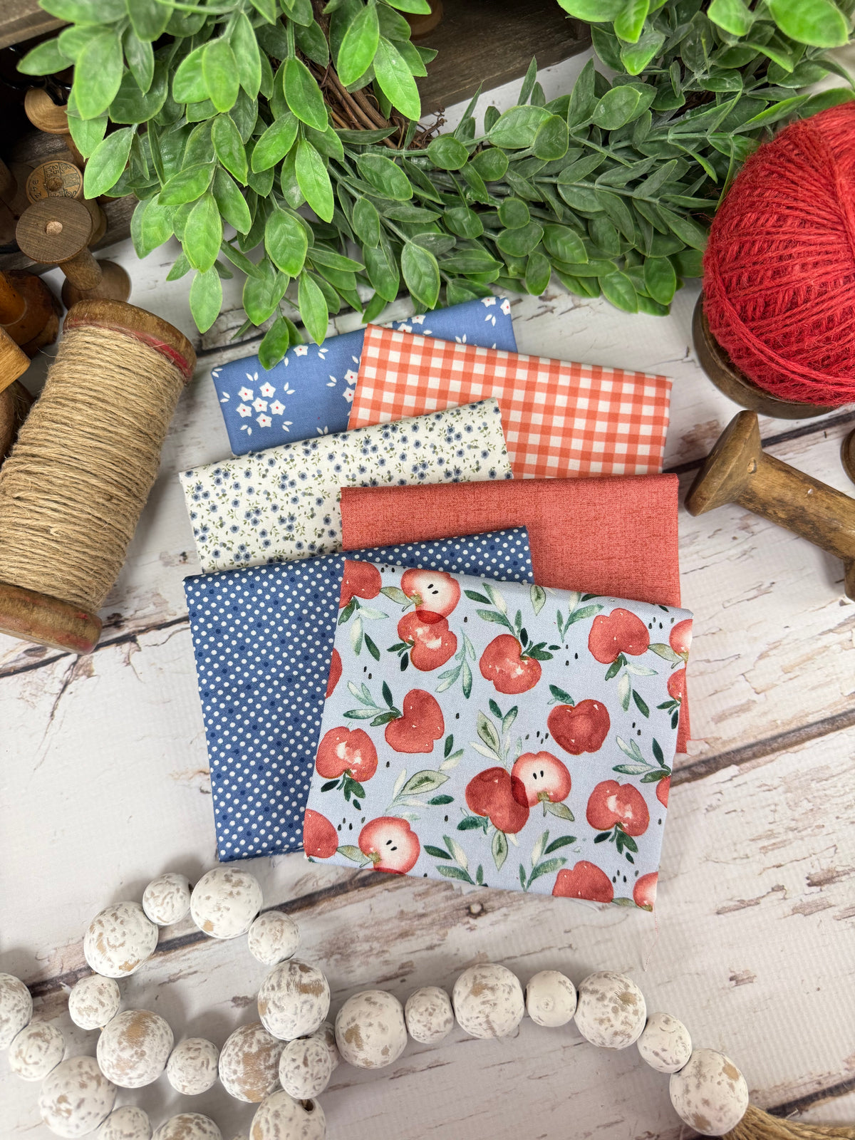 Summer Apple Pie Curated by Primrose Cottage - 6 Piece Fat Quarter Bundle