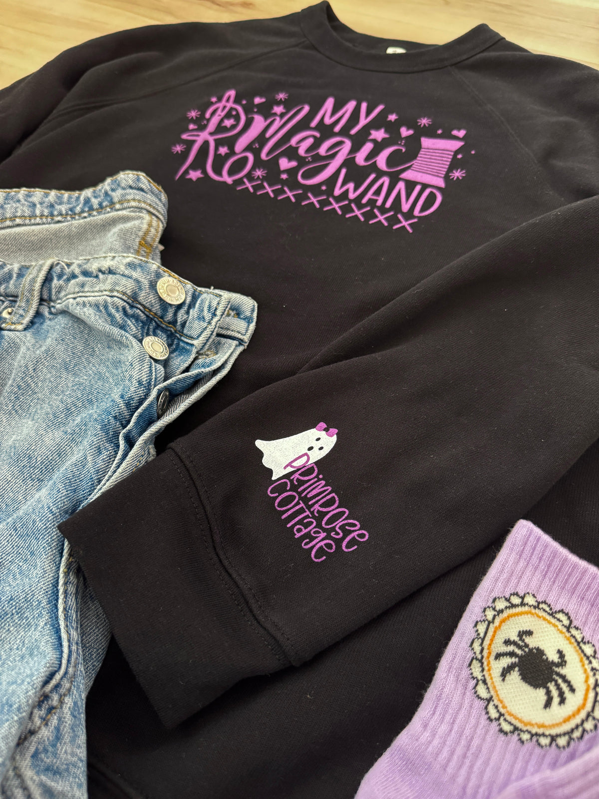 Primrose Cottage Exclusive Unisex &quot;My Magic Wand&quot; Sweatshirt -  Sizes XS - 3XL