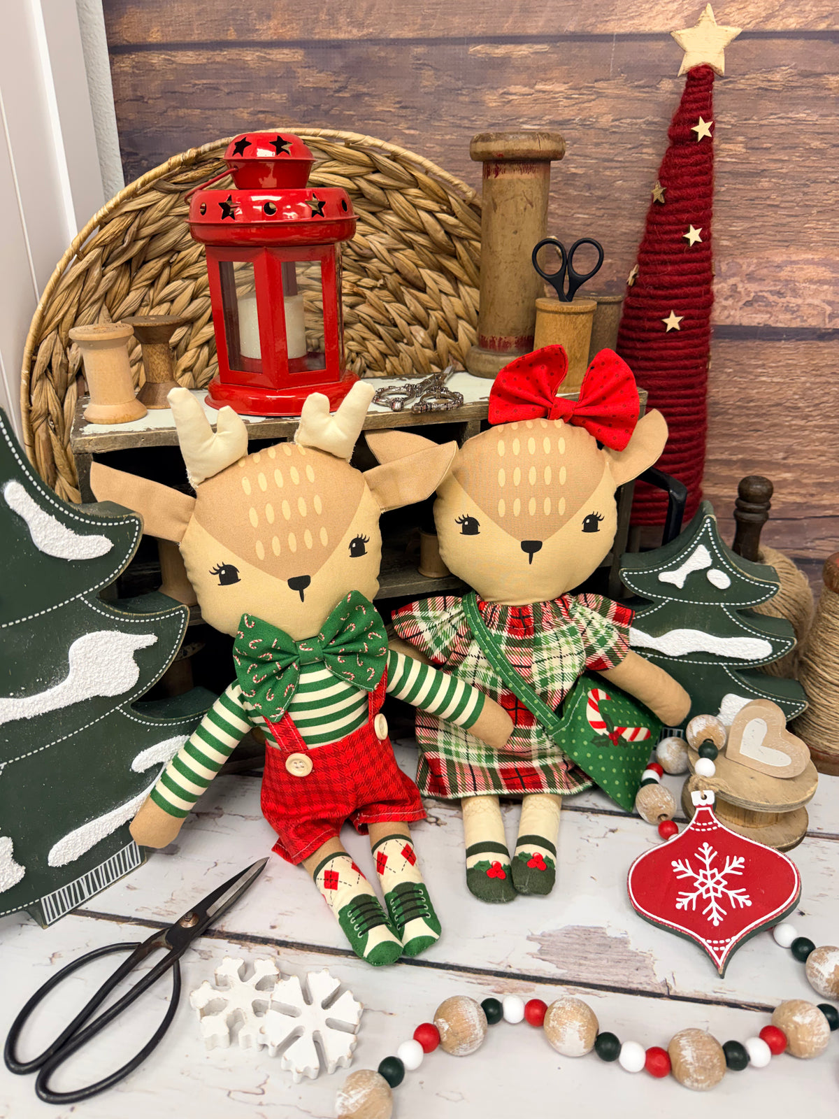 Holiday Cheer Reindeer Panel by Stacy Iest Hsu for Moda Fabrics