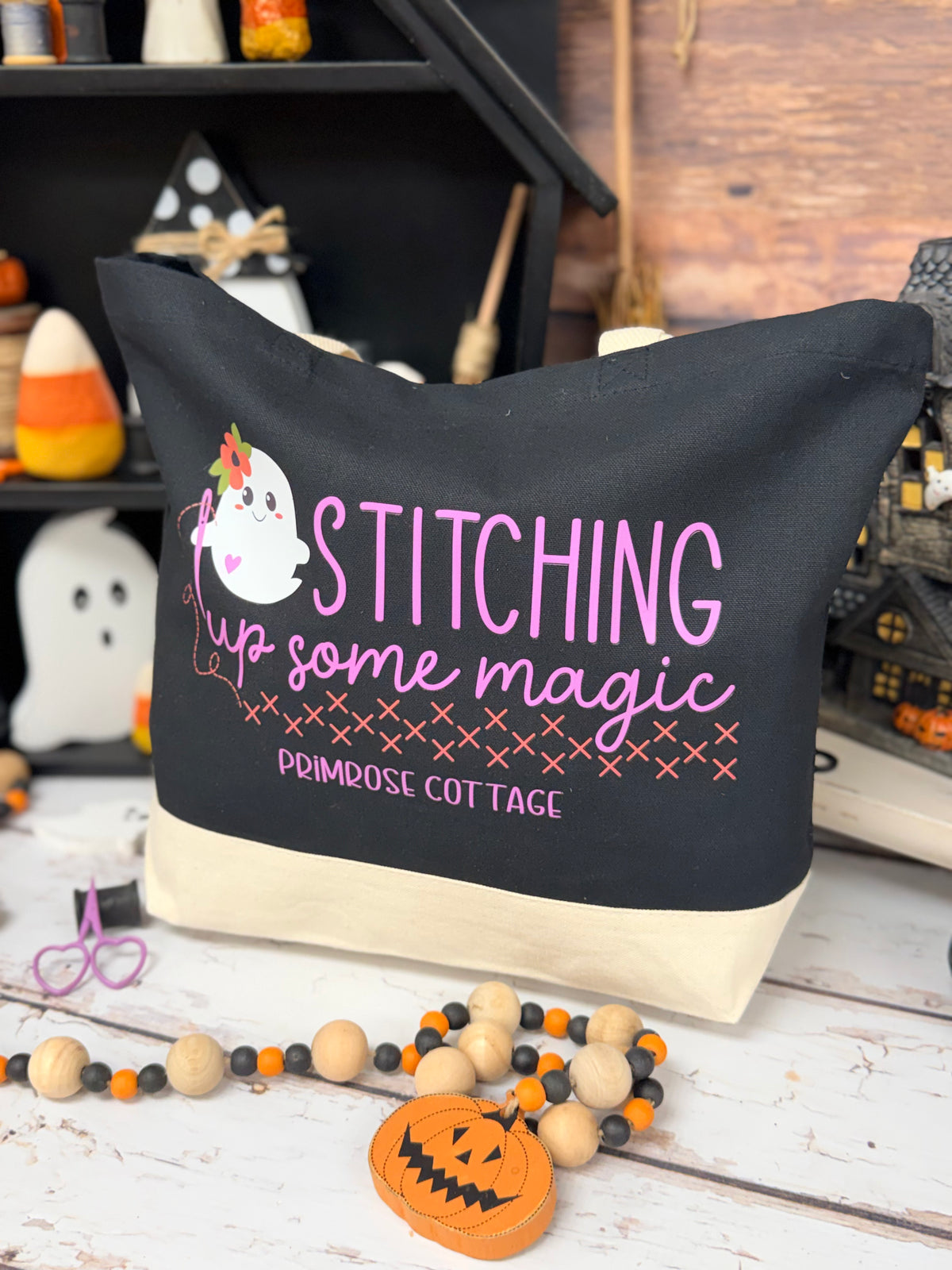 Stitching Up Some Magic Halloween Tote Bag from Primrose Cottage