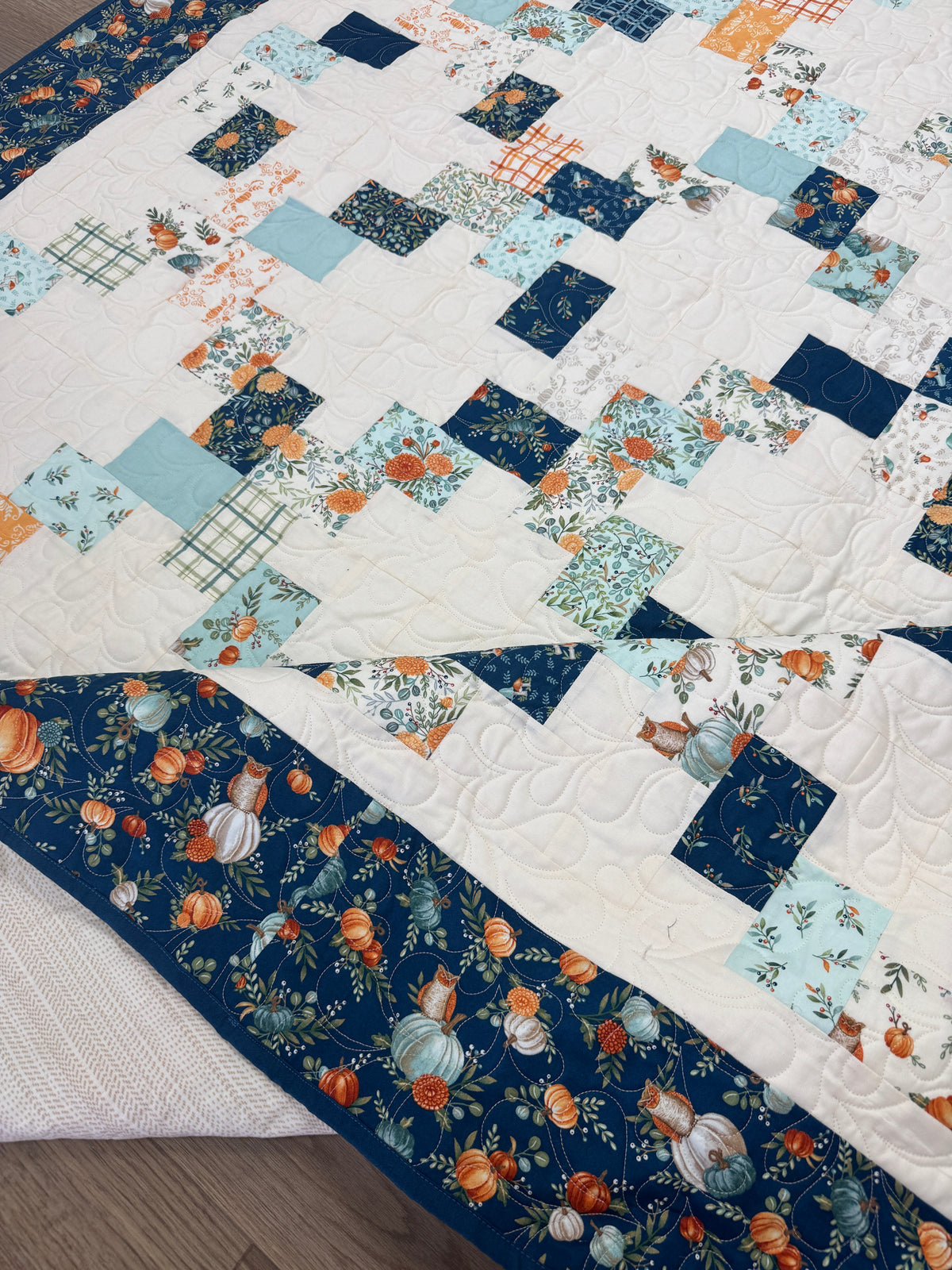 Layer Cake Lattice Quilt Kit using I Love Fall Most of All by Deb Strain for Moda Fabrics QK-189