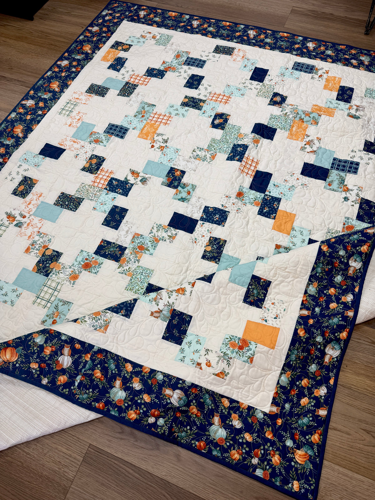 Layer Cake Lattice Quilt Kit using I Love Fall Most of All by Deb Strain for Moda Fabrics QK-189