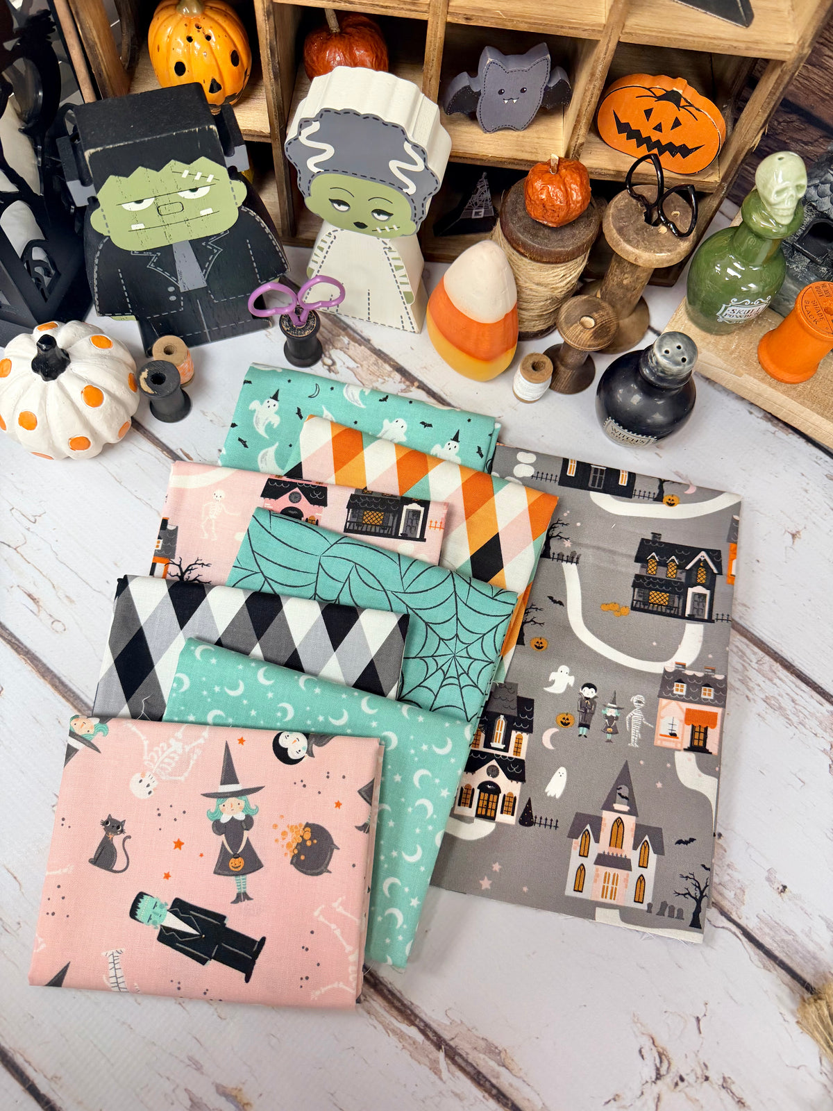 Frank & Friends by My Minds Eye for Riley Blake Designs - 8 Piece Fat Quarter Bundle