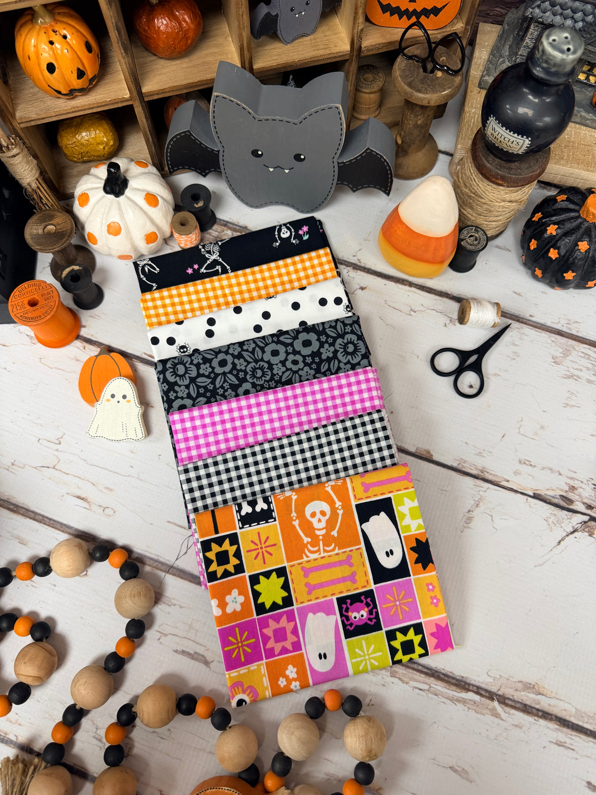 Ghostly Garden Bundle by KP Creates for Andover Fabrics - 7 Piece Fat Quarter Bundle