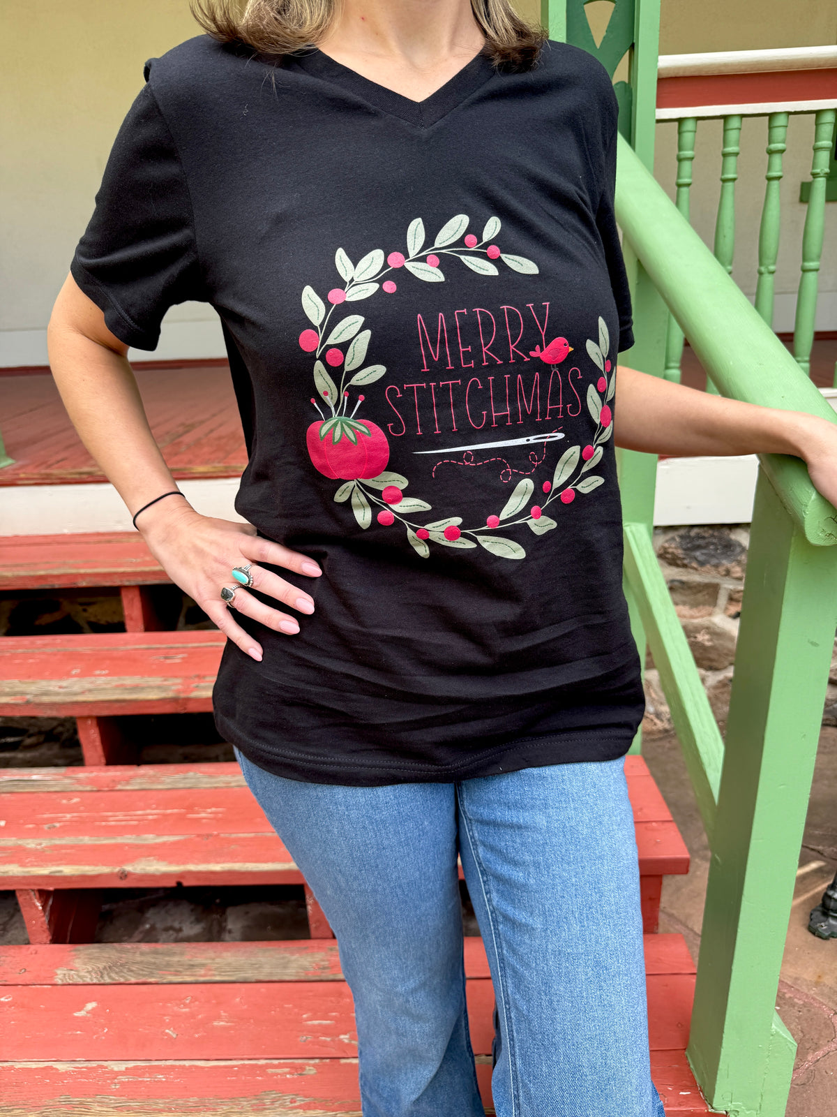 PRE-ORDER Primrose Cottage Exclusive Unisex &quot;Merry Stitchmas&quot; Shirt -  Sizes XS - 3XL