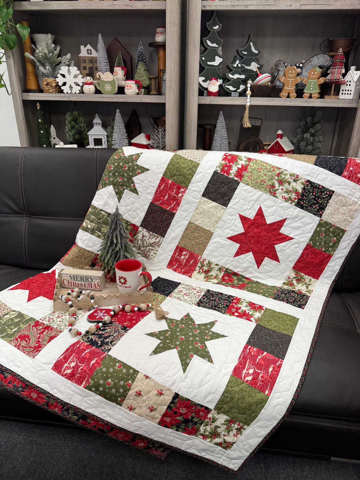 Starbound Quilt Kit Using A Christmas Carol by 3 Sisters for Moda Fabrics