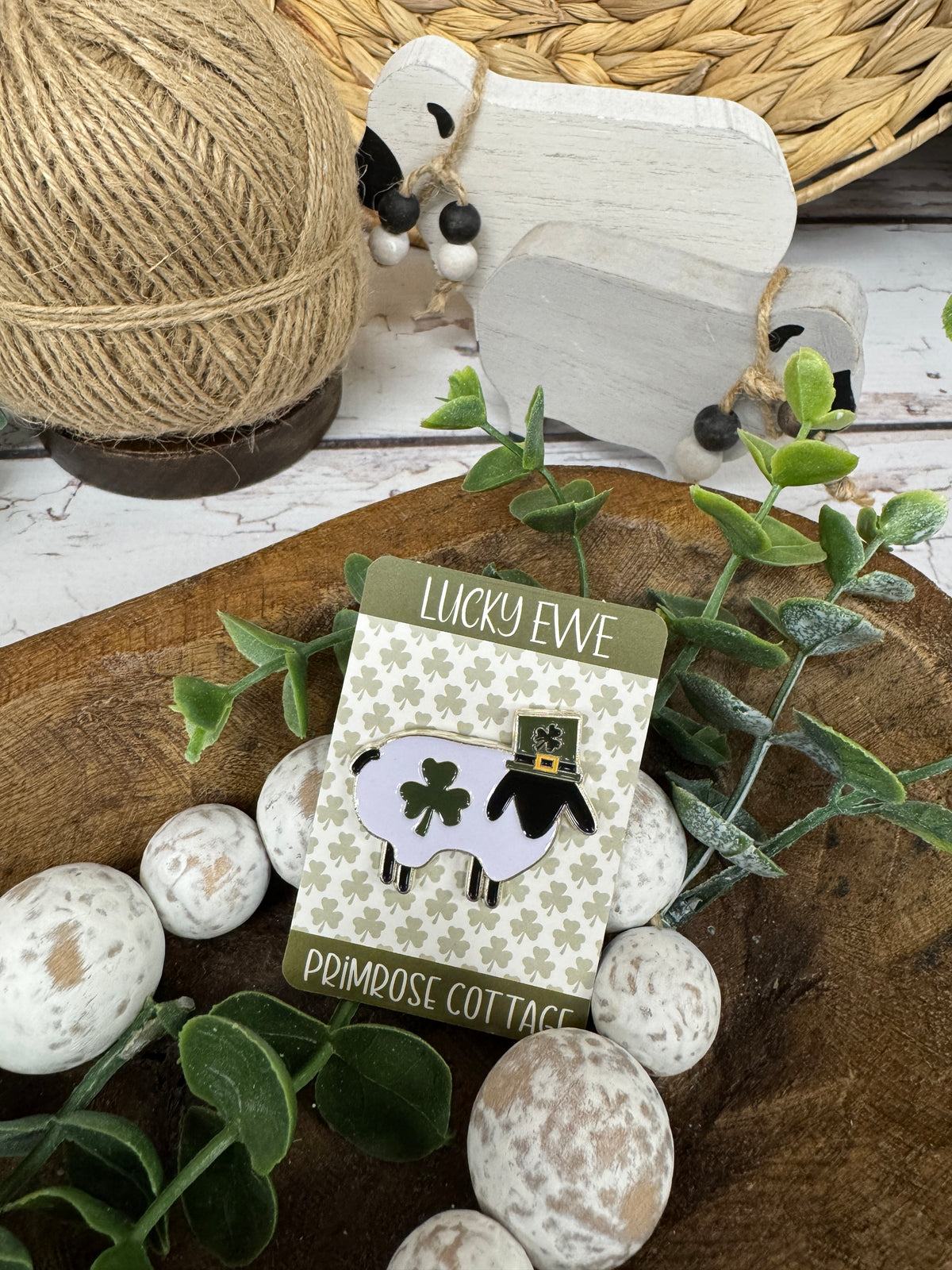 Lucky Ewe Needle Minder by Primrose Cottage