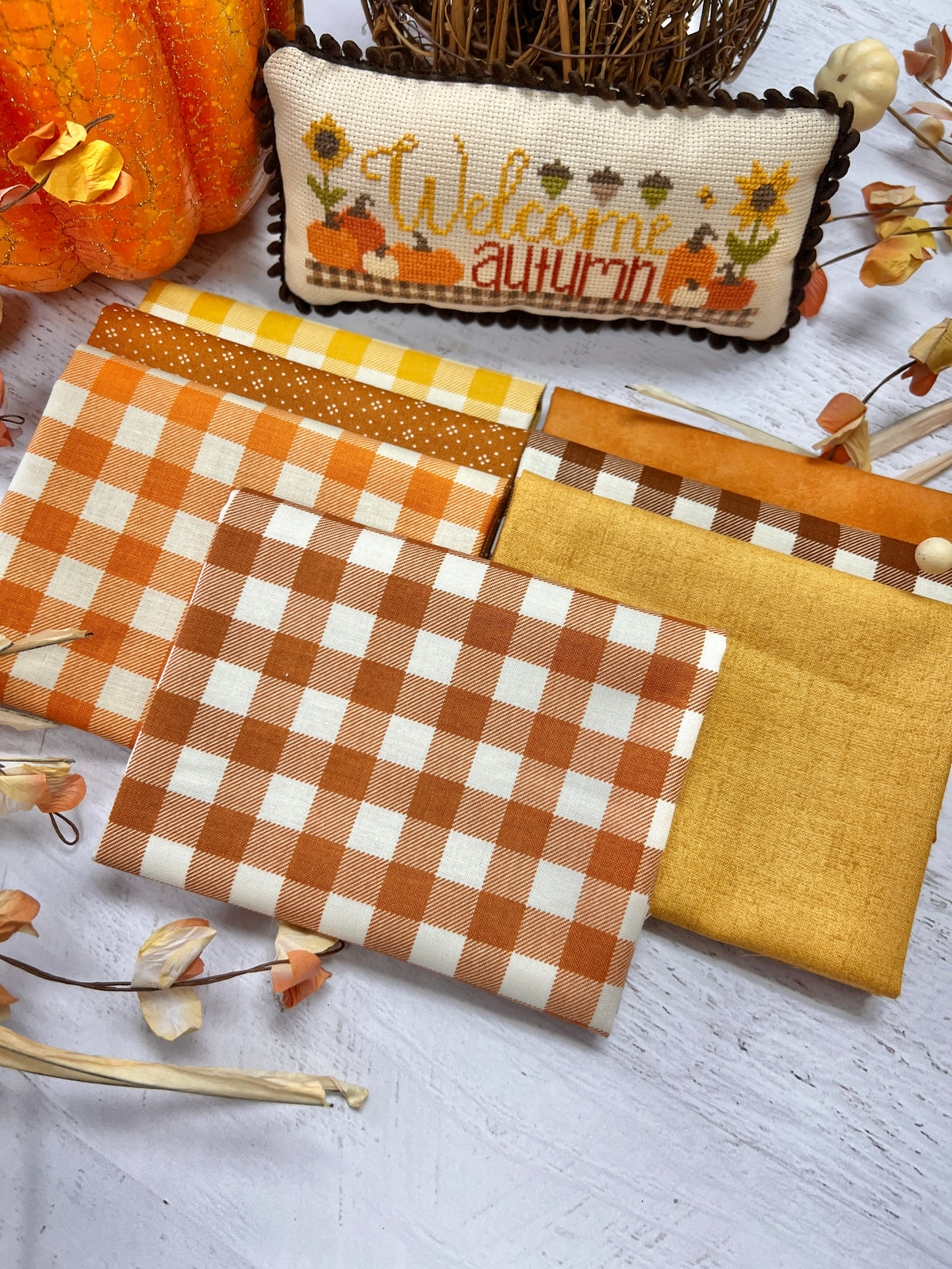 Autumn Fat Quarter Bundle Curated by Primrose Cottage - 7 Fat Quarters FQB-193