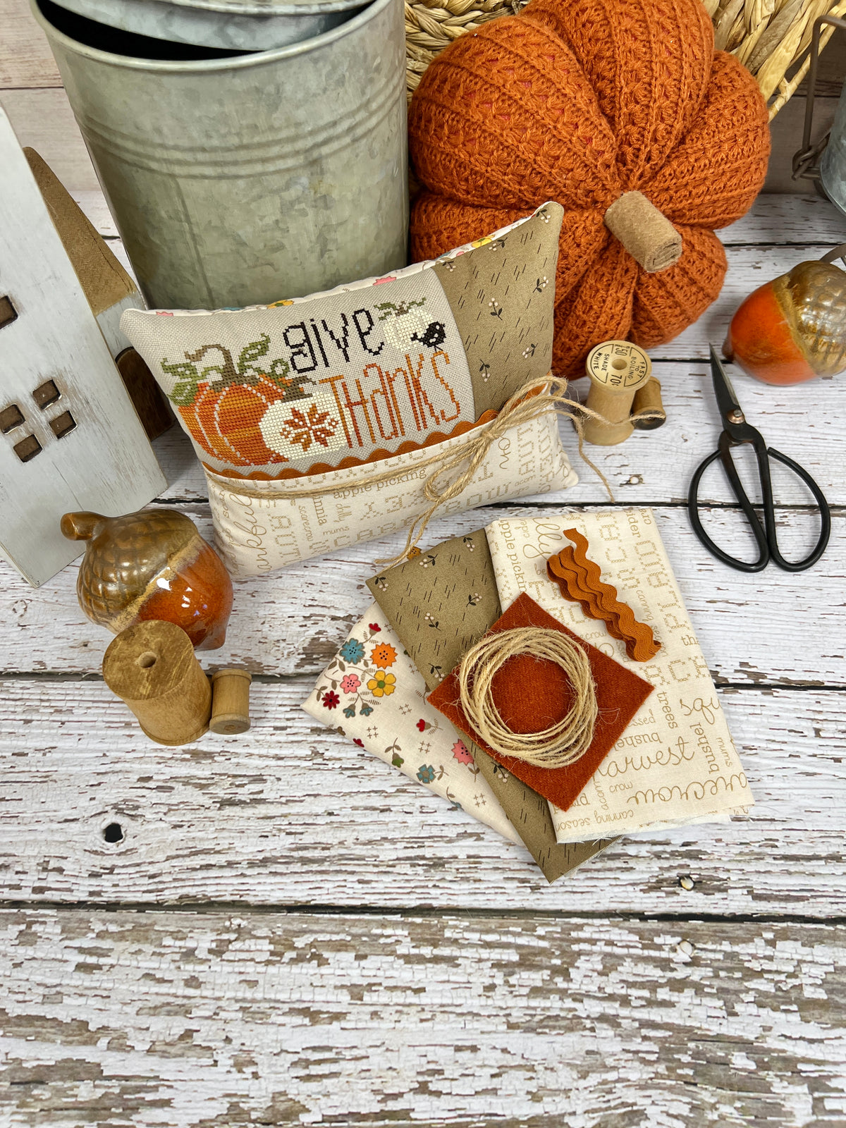 Give Thanks Finishing Kit Only- Free Stitch Friday November - FSFK-011