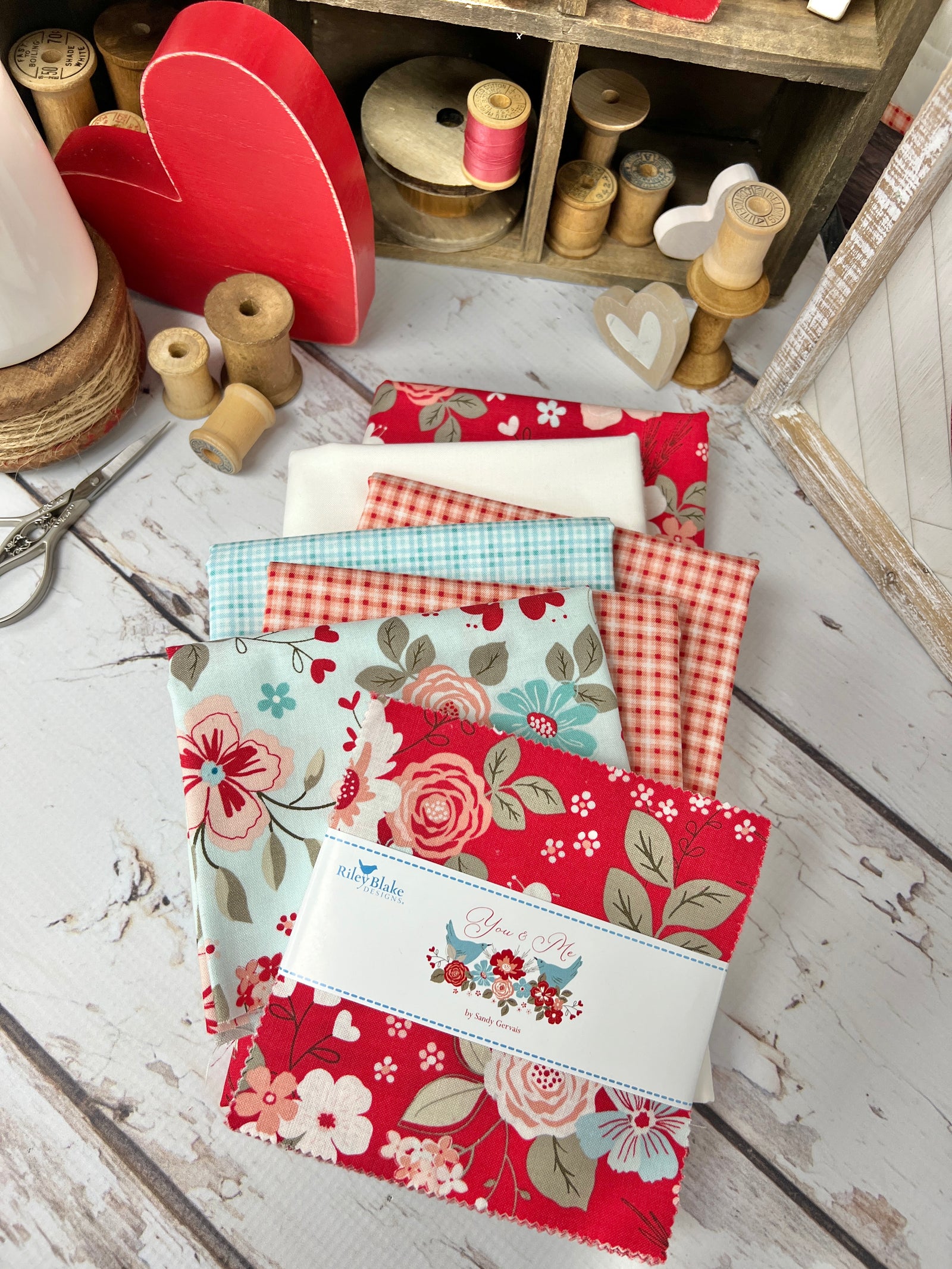 Nordic store Snow Quilt Kit with Gingham Foundry Fabric by Riley Blake Designs - fabric kit and quilt pattern