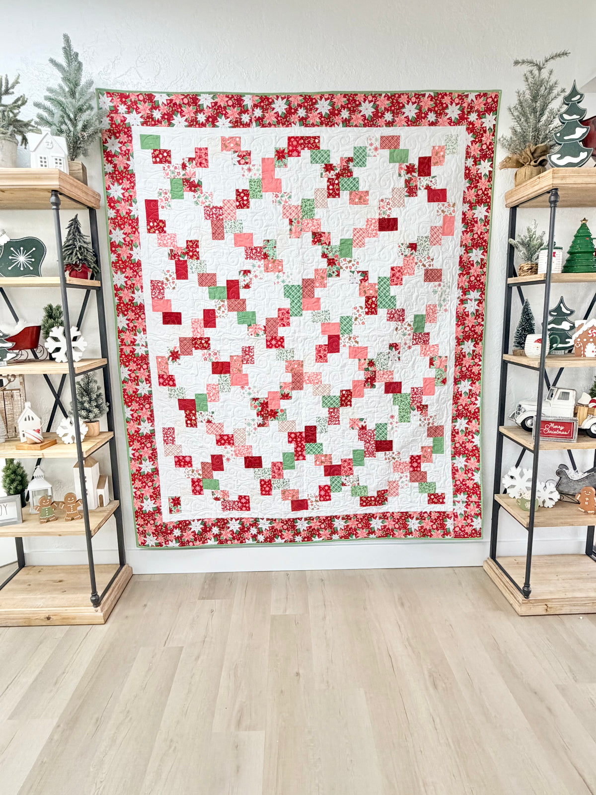 Layer Cake Lattice Quilt Kit Using Merrily On High by Sweetfire Road for Moda Fabrics