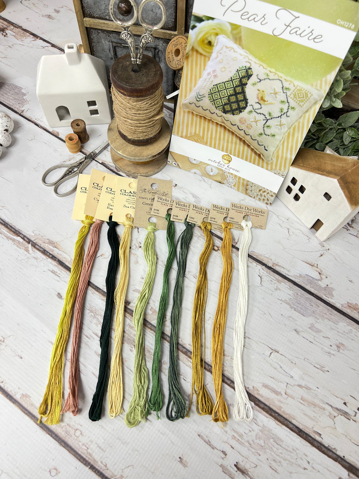 Floss Pack Only for Pear Faire by October House Fiber Arts