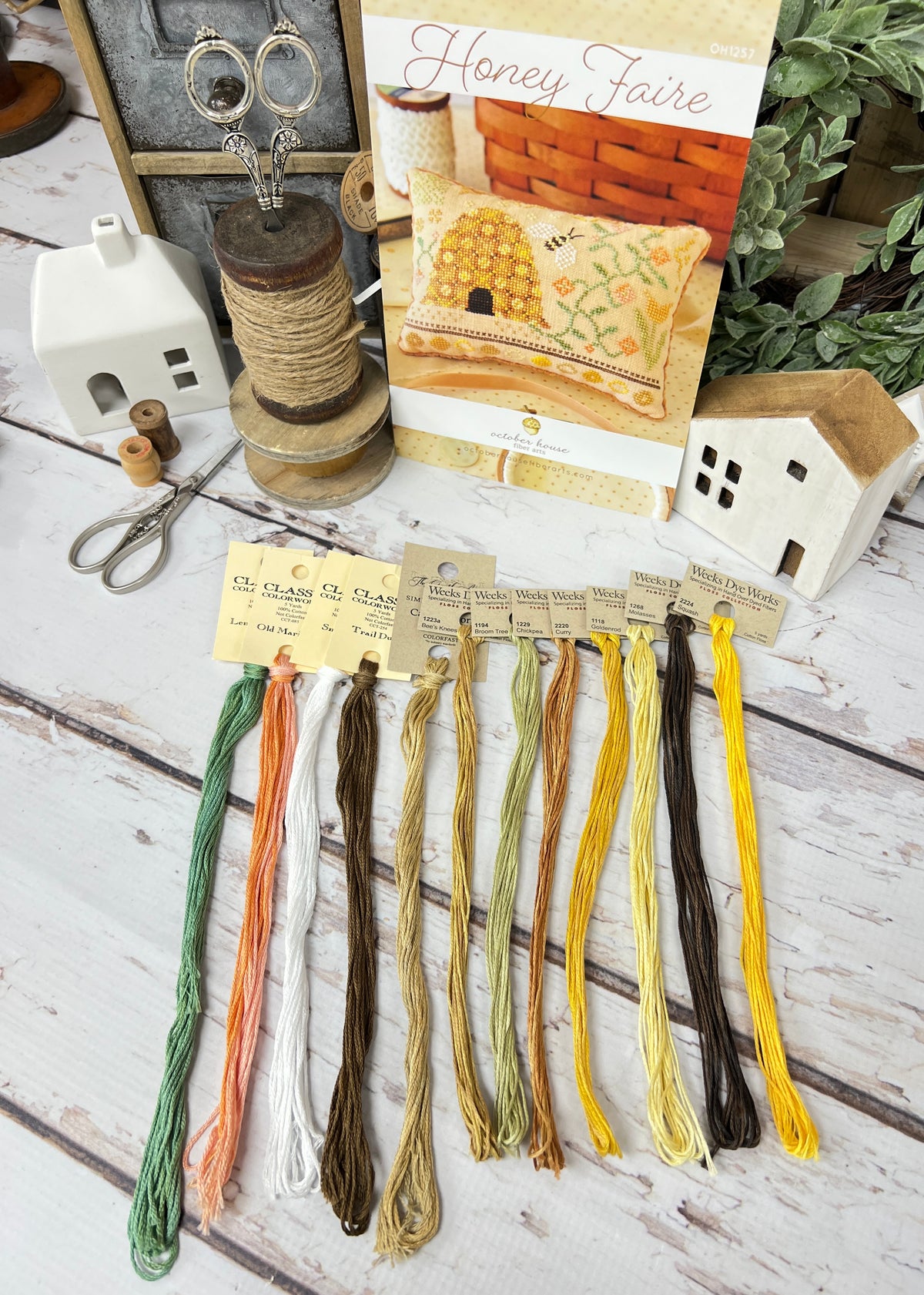 Floss Pack Only for Honey Faire by October House Fiber Arts