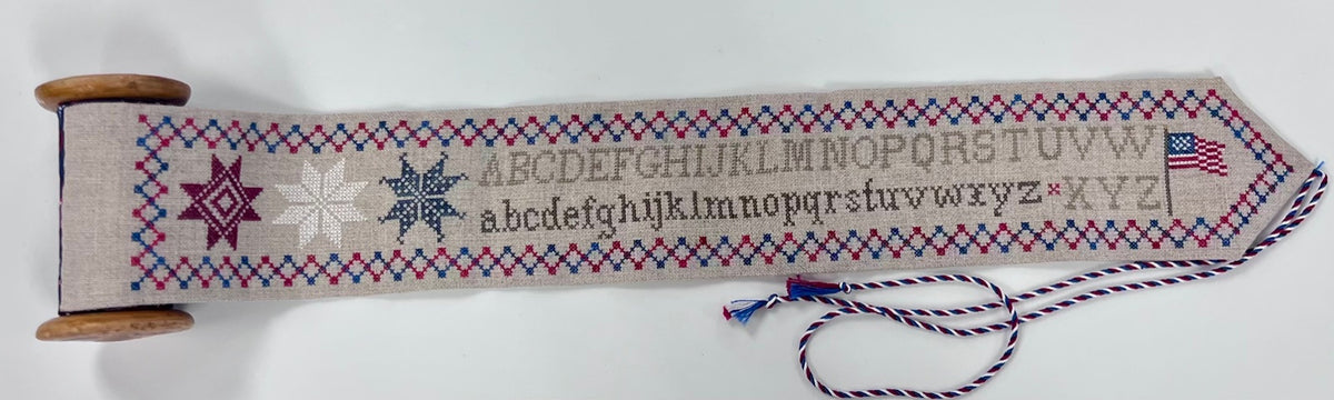 Patriotic Spool Cross Stitch by Jeannette Douglas Designs - Paper Pattern