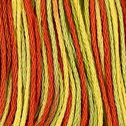 Orange, Kiwi &amp;amp; Papaya - Valdani 6 Ply Floss #M8