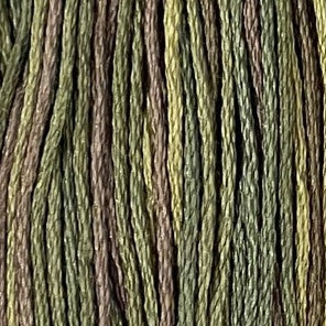 Olive Green - Vintage Hues Sampler Collection - Valdani 6 Ply Floss #P2