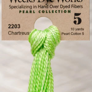 Chartreuse - Weeks Dye Works Pearl Cotton #P5-2203