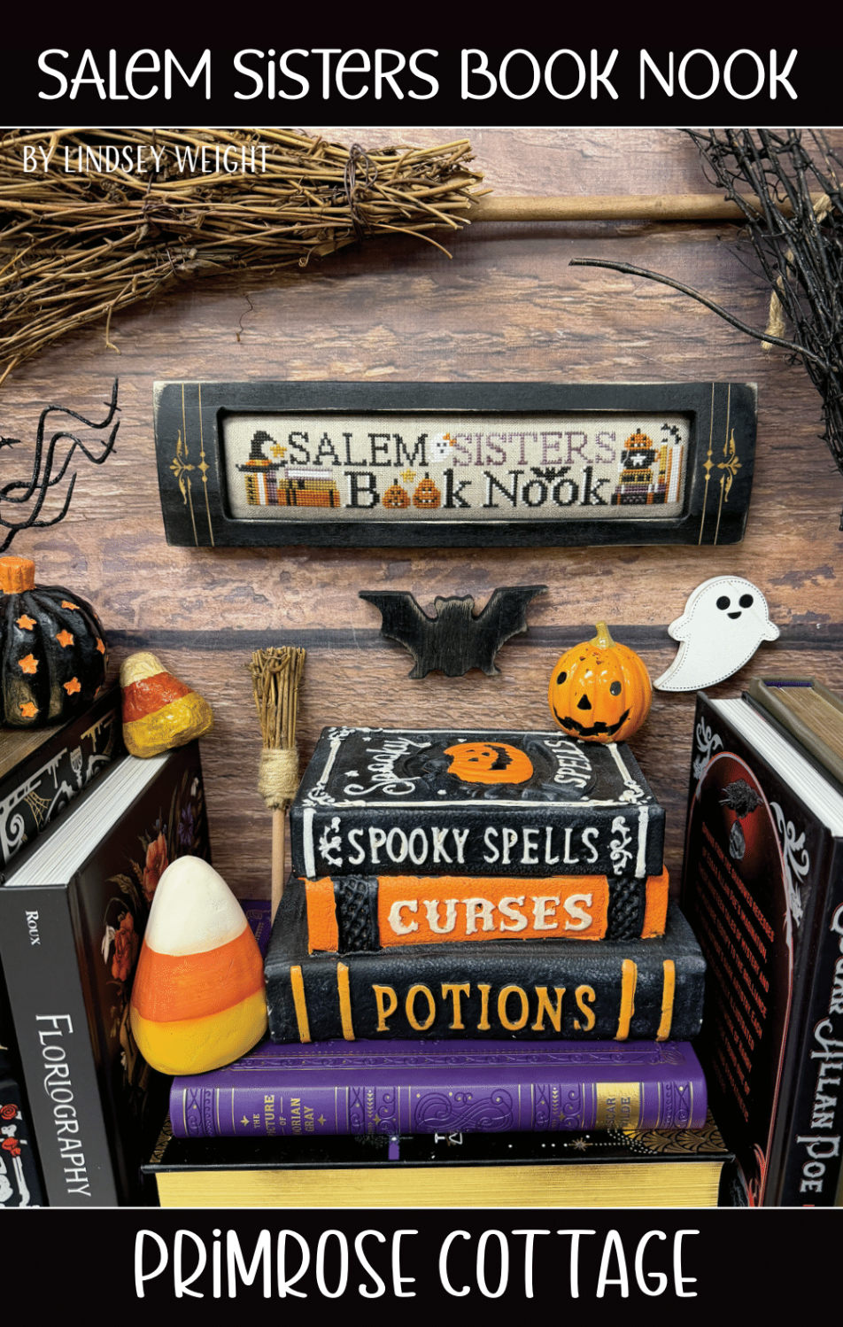 Pattern Pack: Bundle of 3 New Halloween Release: Halloween Celebration, Holiday Sampling: Halloween, Salem Sisters Book Nook