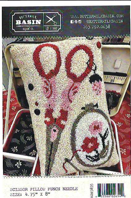 Scissor Pillow Punch Needle by Buttermilk Basin  - Paper Pattern