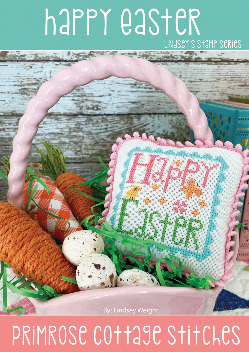 Happy Easter Cross Stitch Easter Stamps by Lindsey Weight of Primrose Cottage Stitches - PDF Pattern