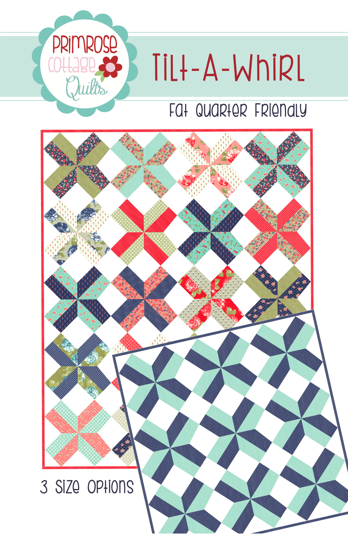 Tilt-A-Whirl by Lindsey Weight of Primrose Cottage Quilts - Quilt PDF Pattern