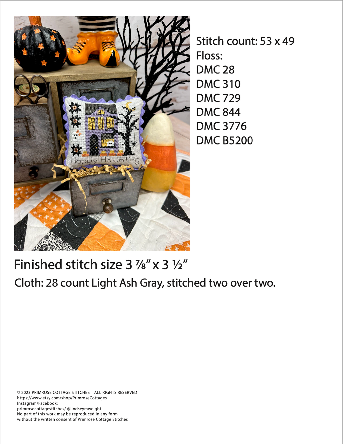 Happy Haunting Home -  PDF Pattern