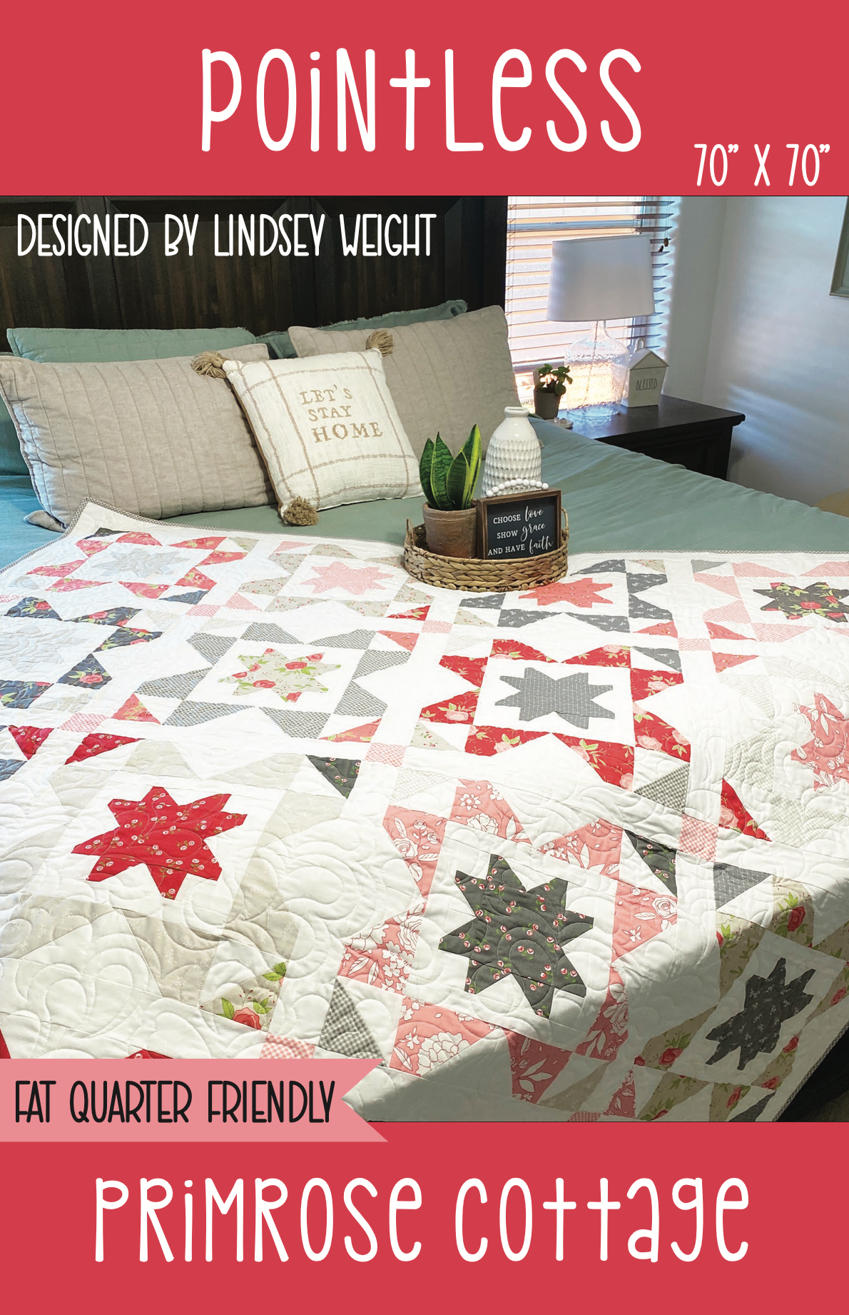 Pointless Pattern by Lindsey Weight of Primrose Cottage Quilts - Quilt PDF Pattern