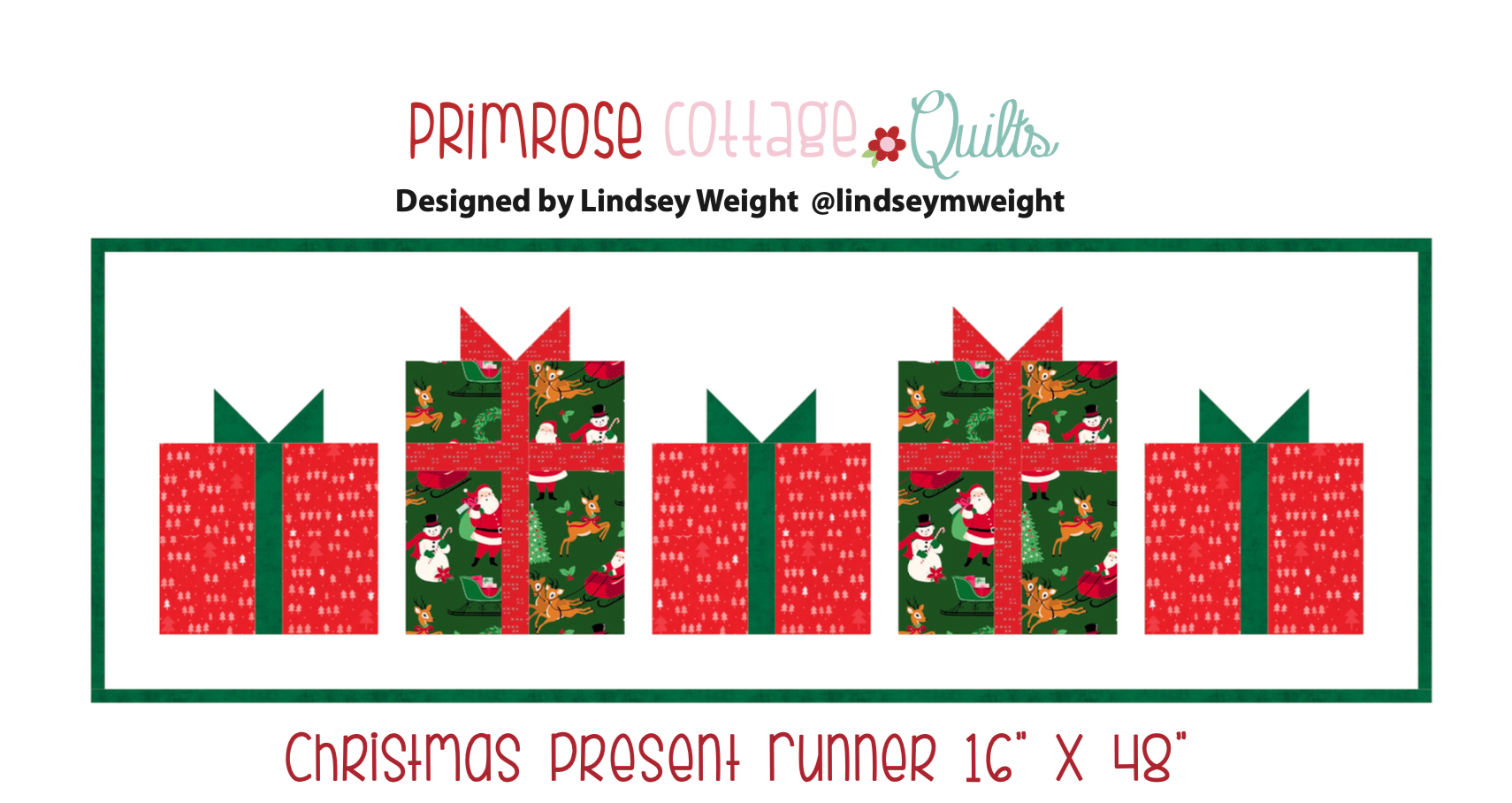 christmas-present-by-lindsey-weight-of-primrose-cottage-quilts-table for Free Printable Christmas Table Runner Patterns Christmas Present by Lindsey Weight of Primrose Cottage Quilts - Table for Free Printable Christmas Table Runner Patterns