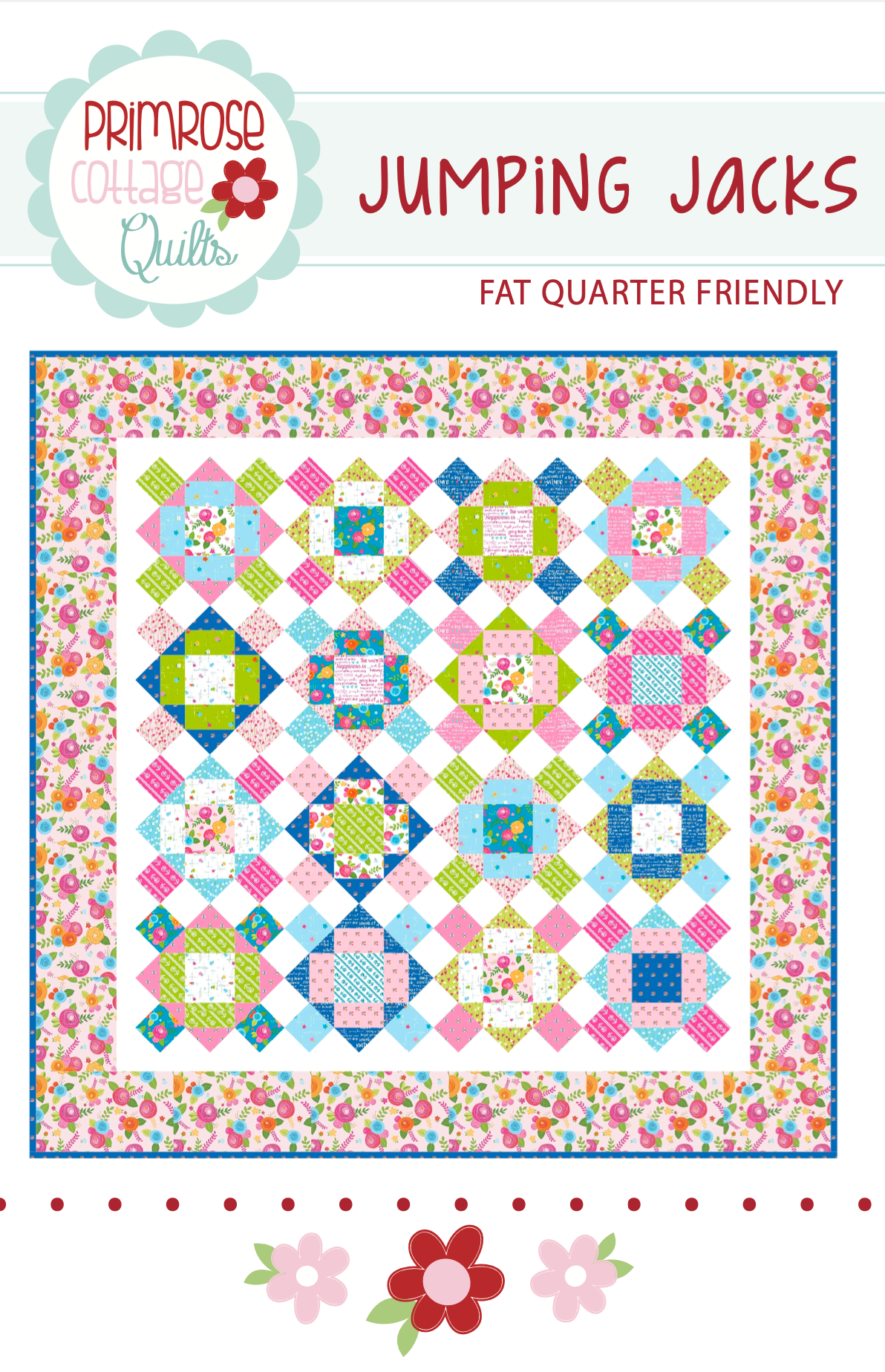 Jumping Jacks by Lindsey Weight of Primrose Cottage Quilts - Quilt PDF Pattern