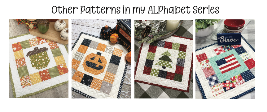 P is for Present (Alphabet Series) by Lindsey Weight of Primrose Cottage Quilts - Quilt PDF Pattern