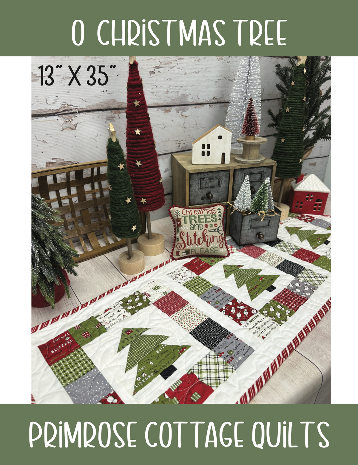 O Christmas Tree II by Lindsey Weight of Primrose Cottage Quilts - Quilt PDF Pattern