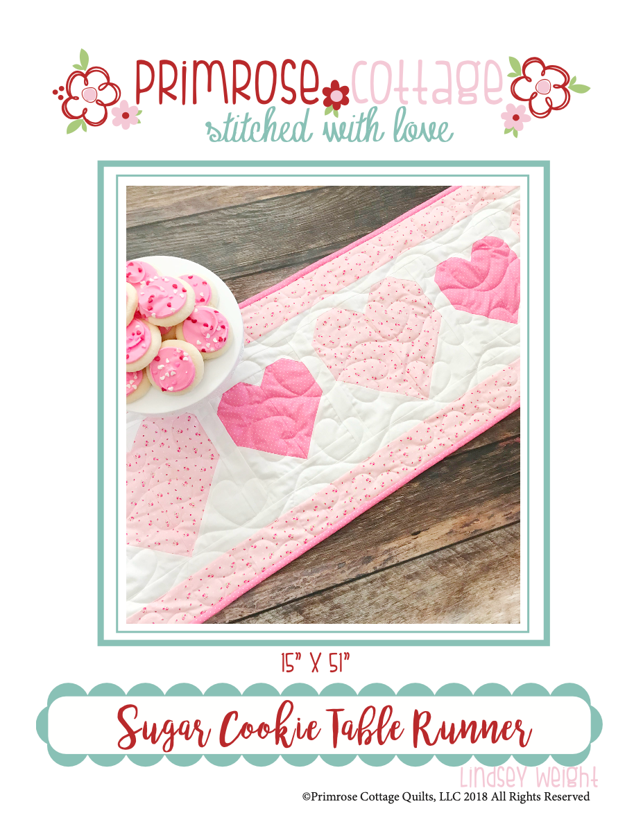 Sugar Cookie Table Runner by Lindsey Weight of Primrose Cottage Quilts - Quilt PDF Pattern