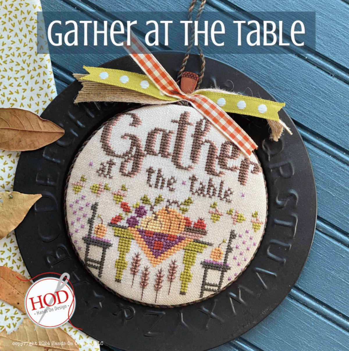 Gather at the Table Cross Stitch by Hands on Design - Paper Pattern