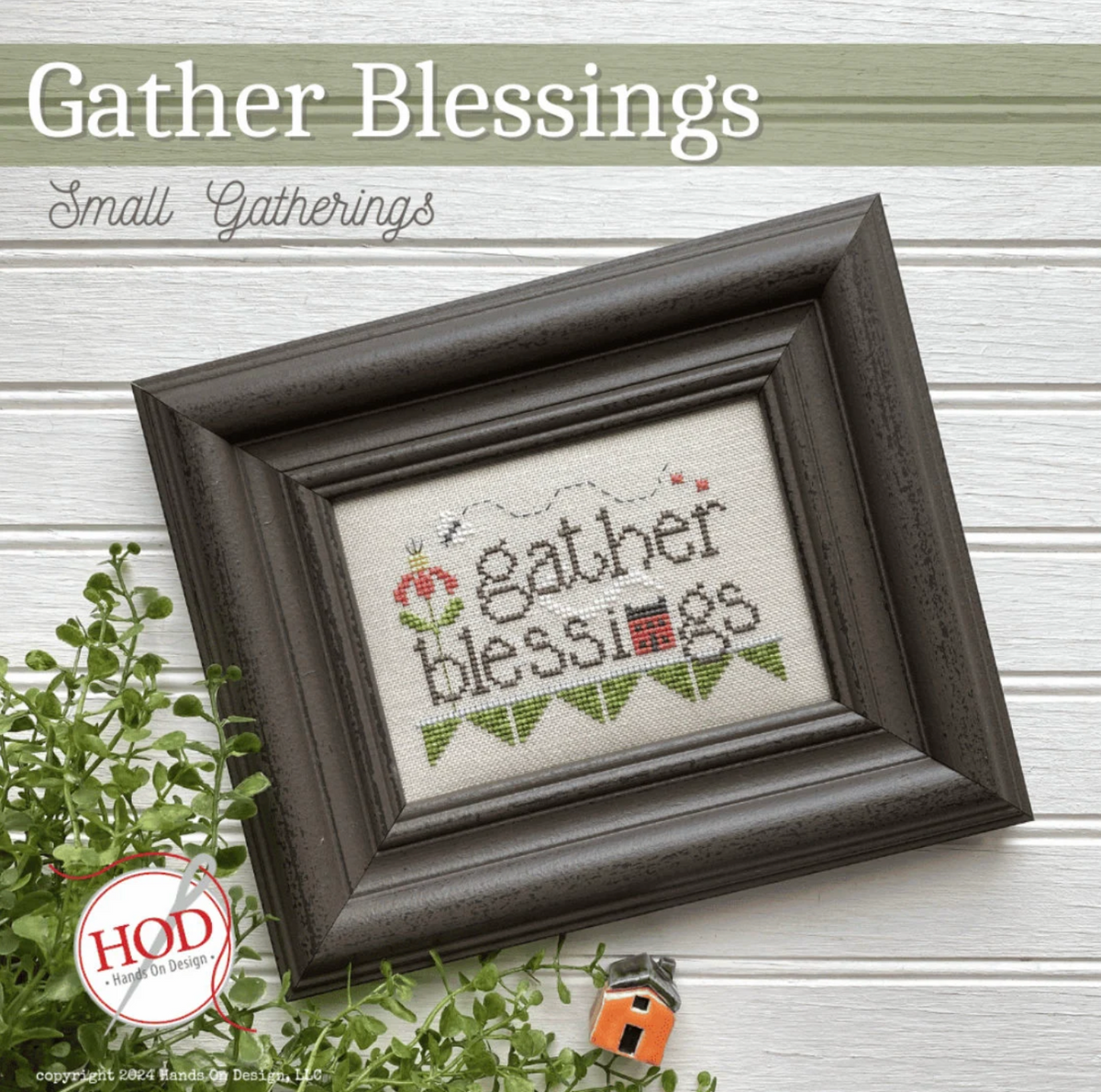 Gather Blessings Cross Stitch by Hands on Design - Paper Pattern