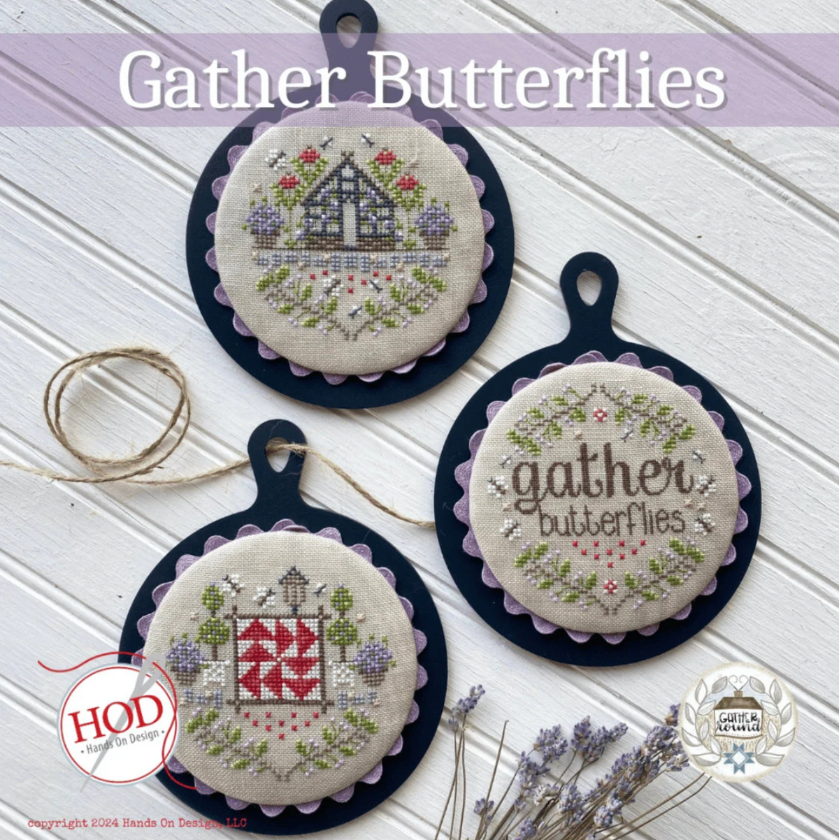 Gather Butterflies Cross Stitch by Hands on Design - Paper Pattern