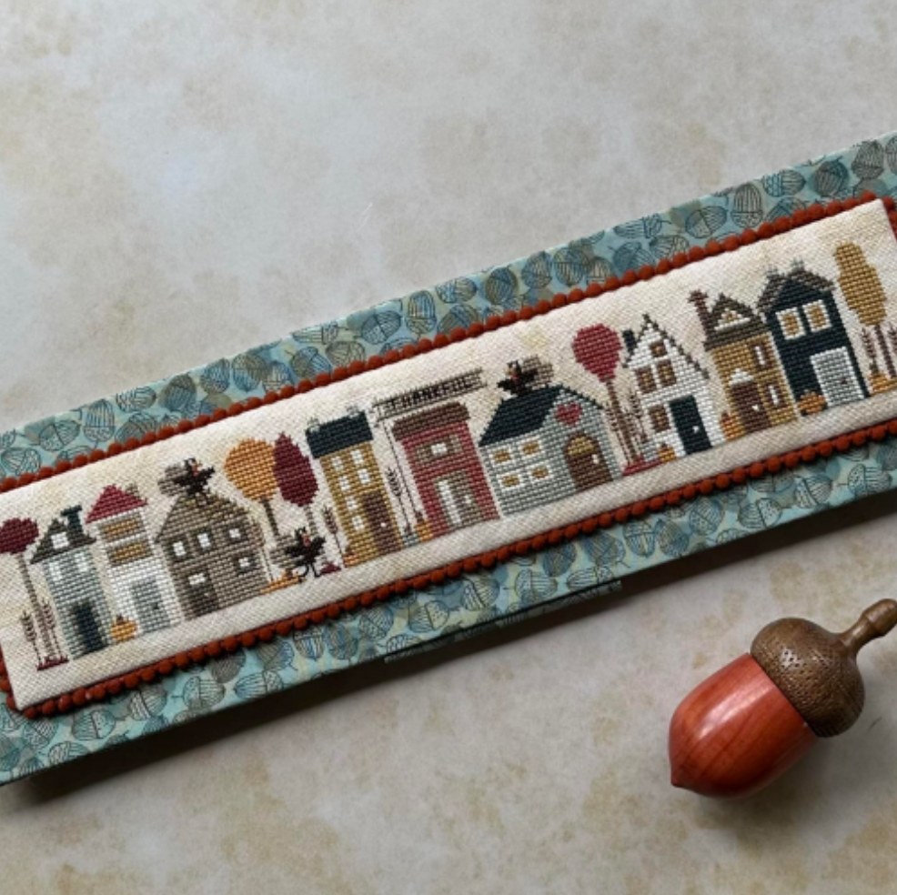 Thankful Tiny Town Cross Stitch by Heart in Hand - Paper Pattern