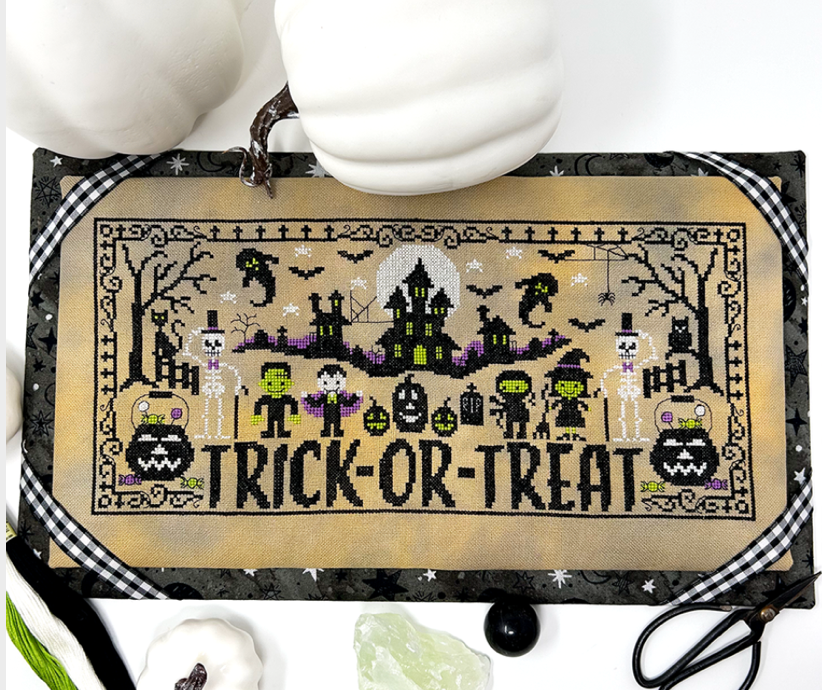 Trick of Treat Cross Stitch by Tiny Modernist- Paper Pattern