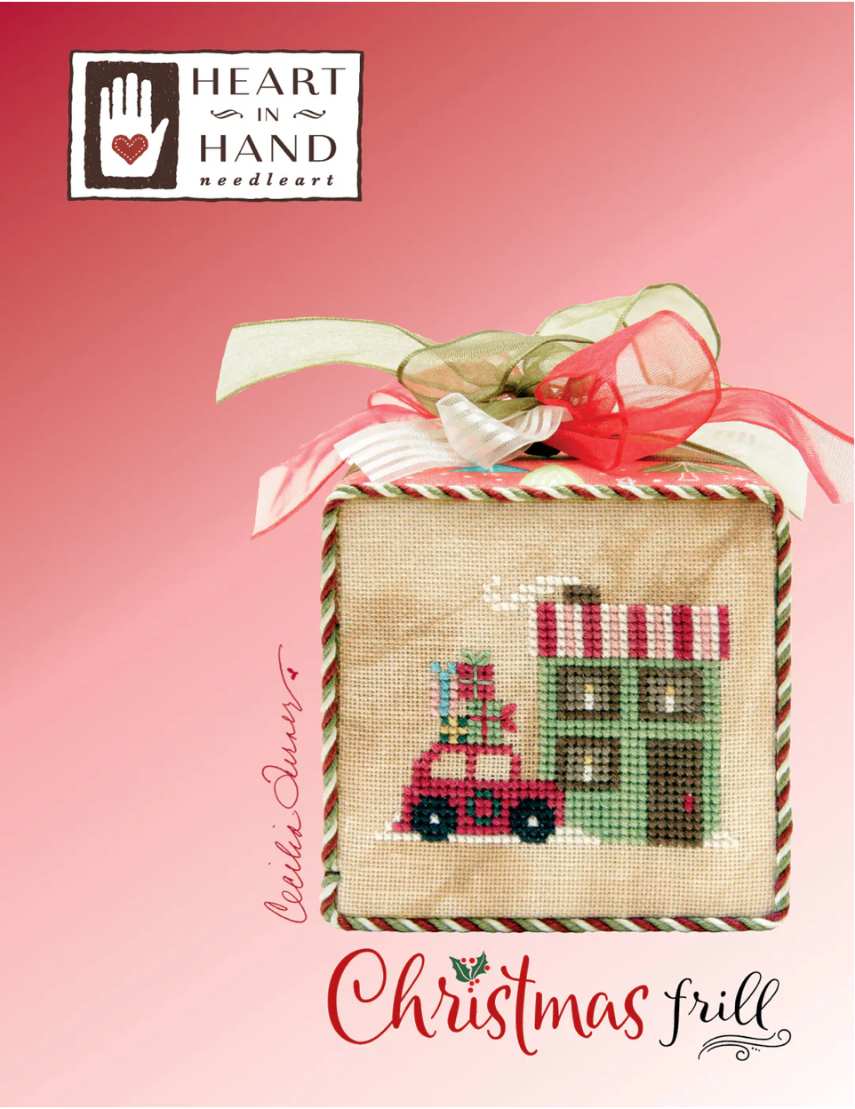 Christmas Frill Cross Stitch by Heart in Hand - Paper Pattern