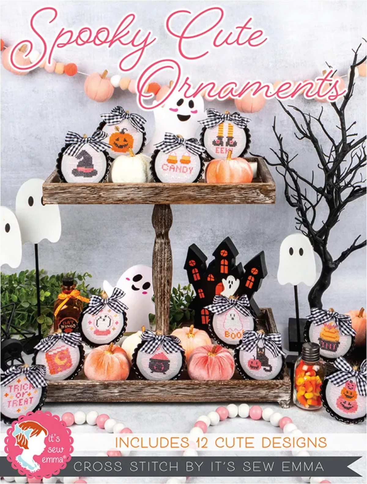 Spooky Cute Ornaments Cross Stitch by It&#39;s Sew Emma - Paper Pattern