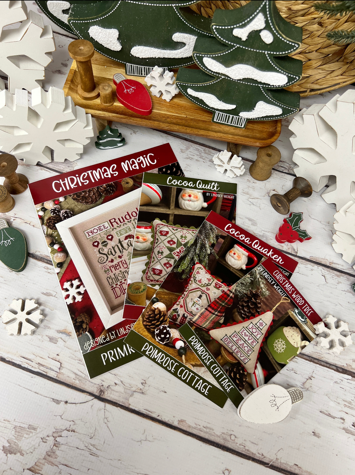 Bundle of 4 New Primrose Cottage Christmas Releases - Bundle of all 4 New Charts!!