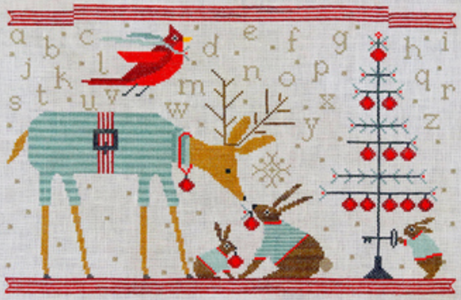 Kind &amp; Gentle Woodland Holiday Sampler by Artful Offerings - Paper Pattern