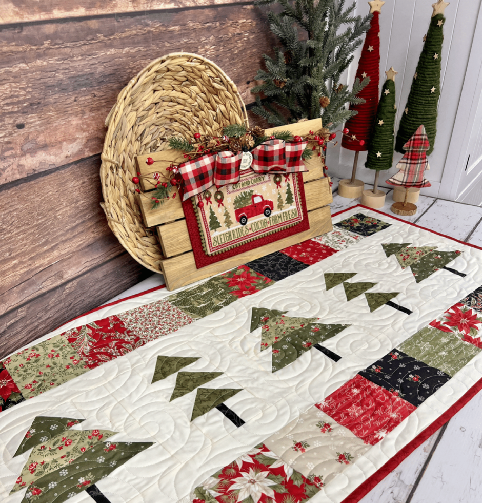 Oh My Trees by Lindsey Weight of Primrose Cottage Quilts - Table Runner PDF Pattern