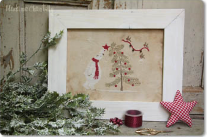 Bear and the Tree Cross Stitch by Madame Chantilly Paper Pattern