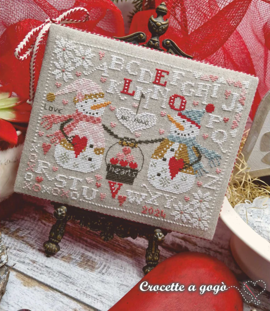 Two Hearts Cross Stitch by Crocette A Gogò - PAPER Pattern - Primrose ...