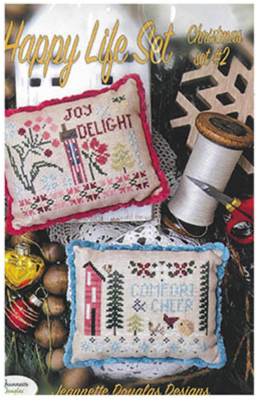 Happy Life Sets - Christmas #2 Cross Stitch by Jeannette Douglas Designs - Paper Pattern