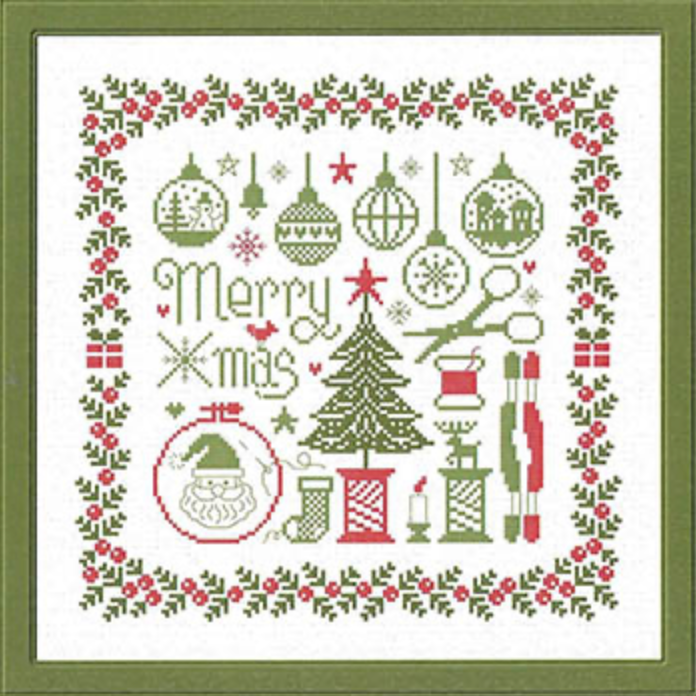 Petites Croix De Noel Cross Stitch by Jardin Prive&#39; Paper Pattern