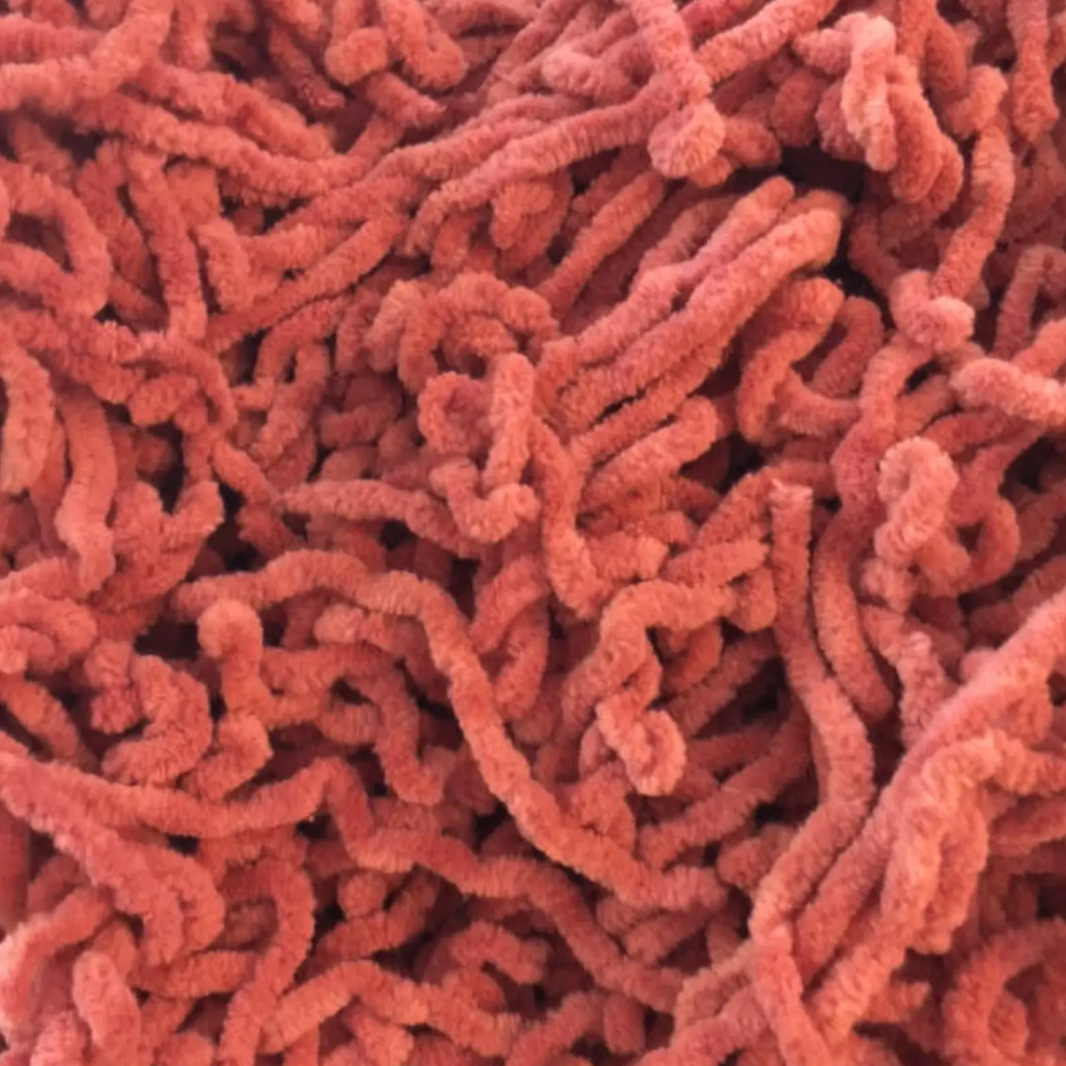 Chenille Trim - Barn Door Hand-Dyed 100% Cotton  by Lady Dot Creates