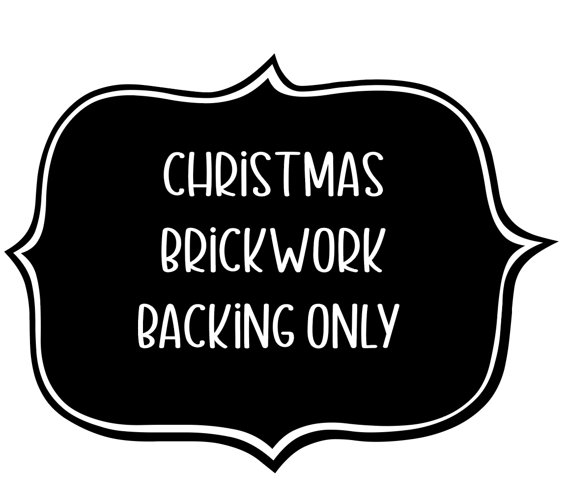 Christmas Brickwork Backing Only QK-137