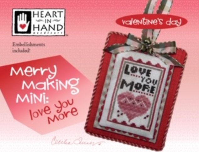 Merry Making Mini - Love You More cross stitch by Heart in Hand - PAPER Pattern