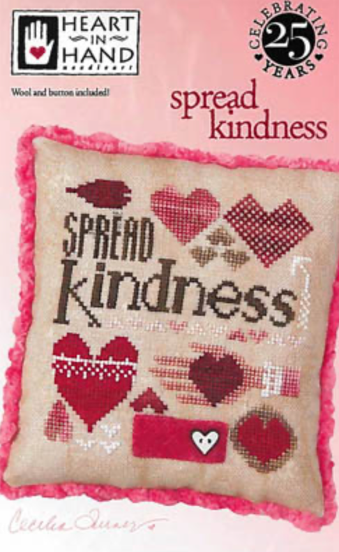 Spread Kindness cross stitch by Heart in Hand - PAPER Pattern